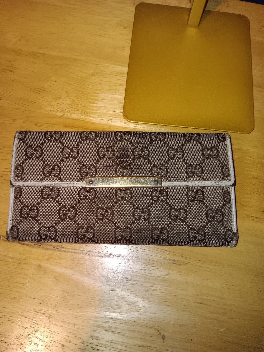 Gucci GG Vintage Monogram Snap Wallet